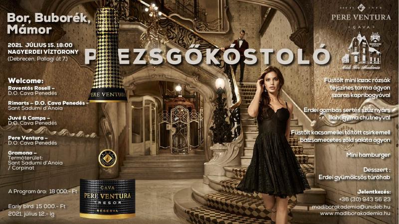 Célunk a már világhírű pezsgő pincészetek megismertetése Debrecenben, s mellé séfek által a pezsgőkhöz készített ínyencségek harmóniájának bemutatása